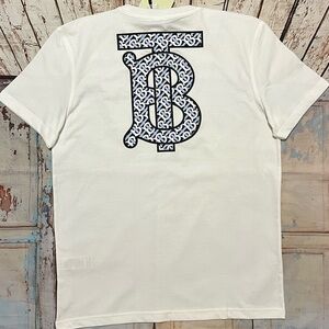 Burberry Men Tshirt with Big TB logo on Back XXL